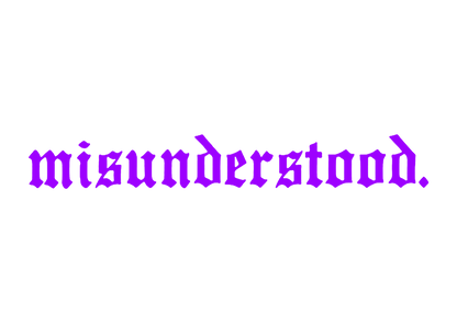 Sticker Parbriz - MISUNDERSTOOD
