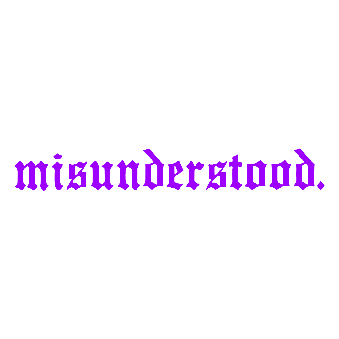 Sticker Parbriz - MISUNDERSTOOD