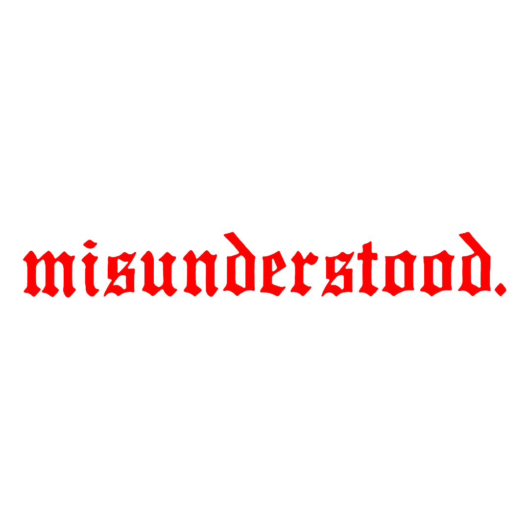Sticker Parbriz - MISUNDERSTOOD