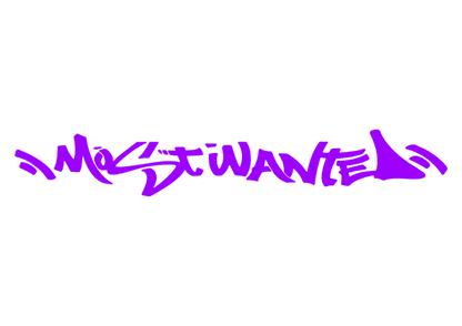 Sticker Parbriz - MOST WANTED
