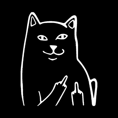 Sticker - CAT MIDDLE FINGER