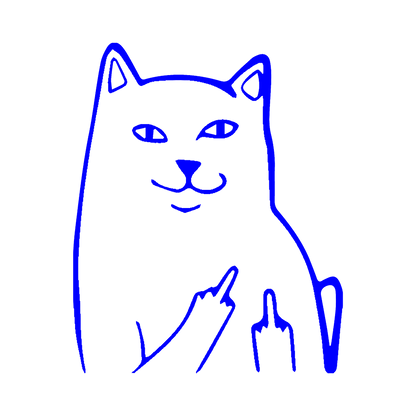 Sticker - CAT MIDDLE FINGER