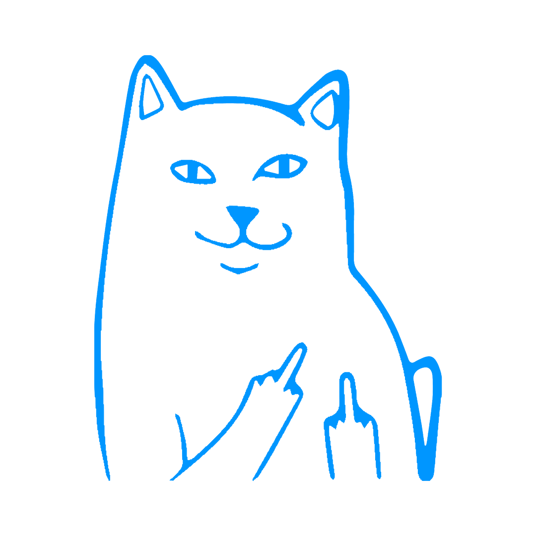 Sticker - CAT MIDDLE FINGER