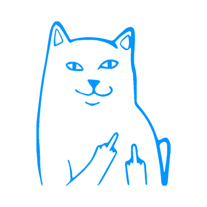 Sticker - CAT MIDDLE FINGER