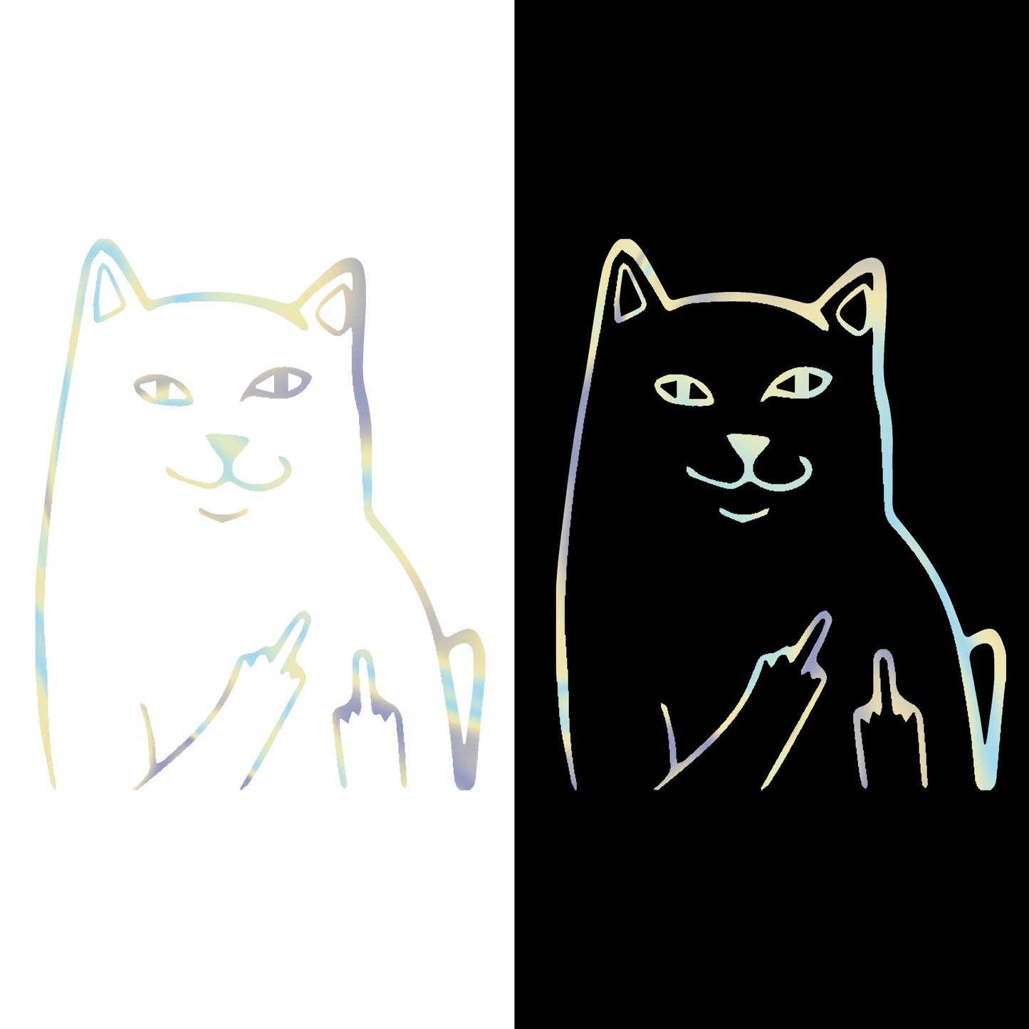Sticker - CAT MIDDLE FINGER