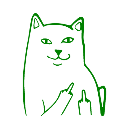 Sticker - CAT MIDDLE FINGER