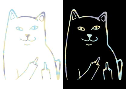 Sticker - CAT MIDDLE FINGER