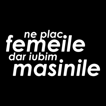 Sticker - NE PLAC FEMEILE DAR IUBIM MASINILE