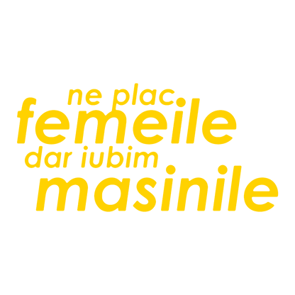 Sticker - NE PLAC FEMEILE DAR IUBIM MASINILE