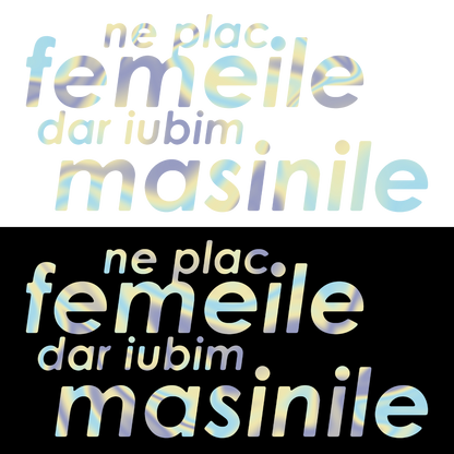 Sticker - NE PLAC FEMEILE DAR IUBIM MASINILE