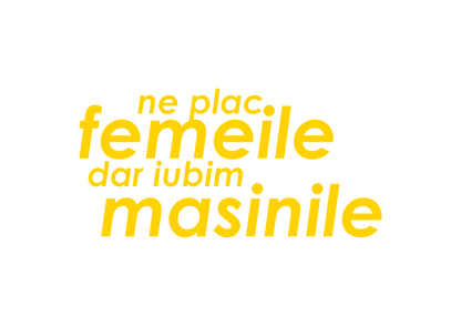 Sticker - NE PLAC FEMEILE DAR IUBIM MASINILE