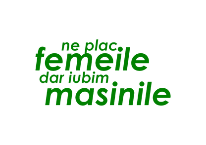 Sticker - NE PLAC FEMEILE DAR IUBIM MASINILE