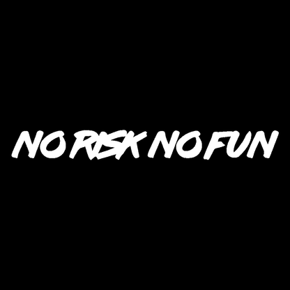 Sticker Parbriz - NO RISK NO FUN