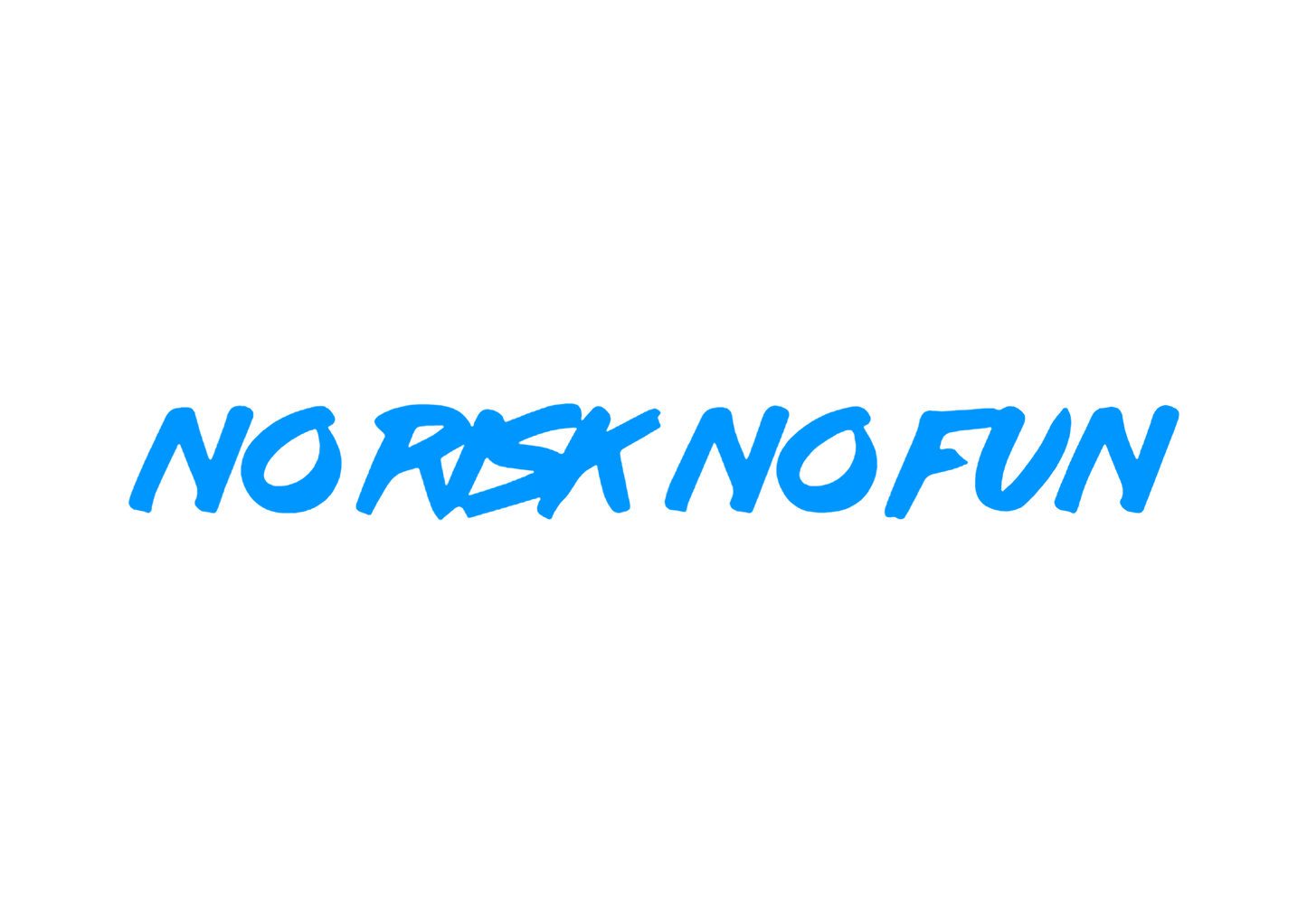 Sticker Parbriz - NO RISK NO FUN