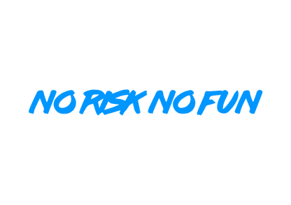 Sticker Parbriz - NO RISK NO FUN