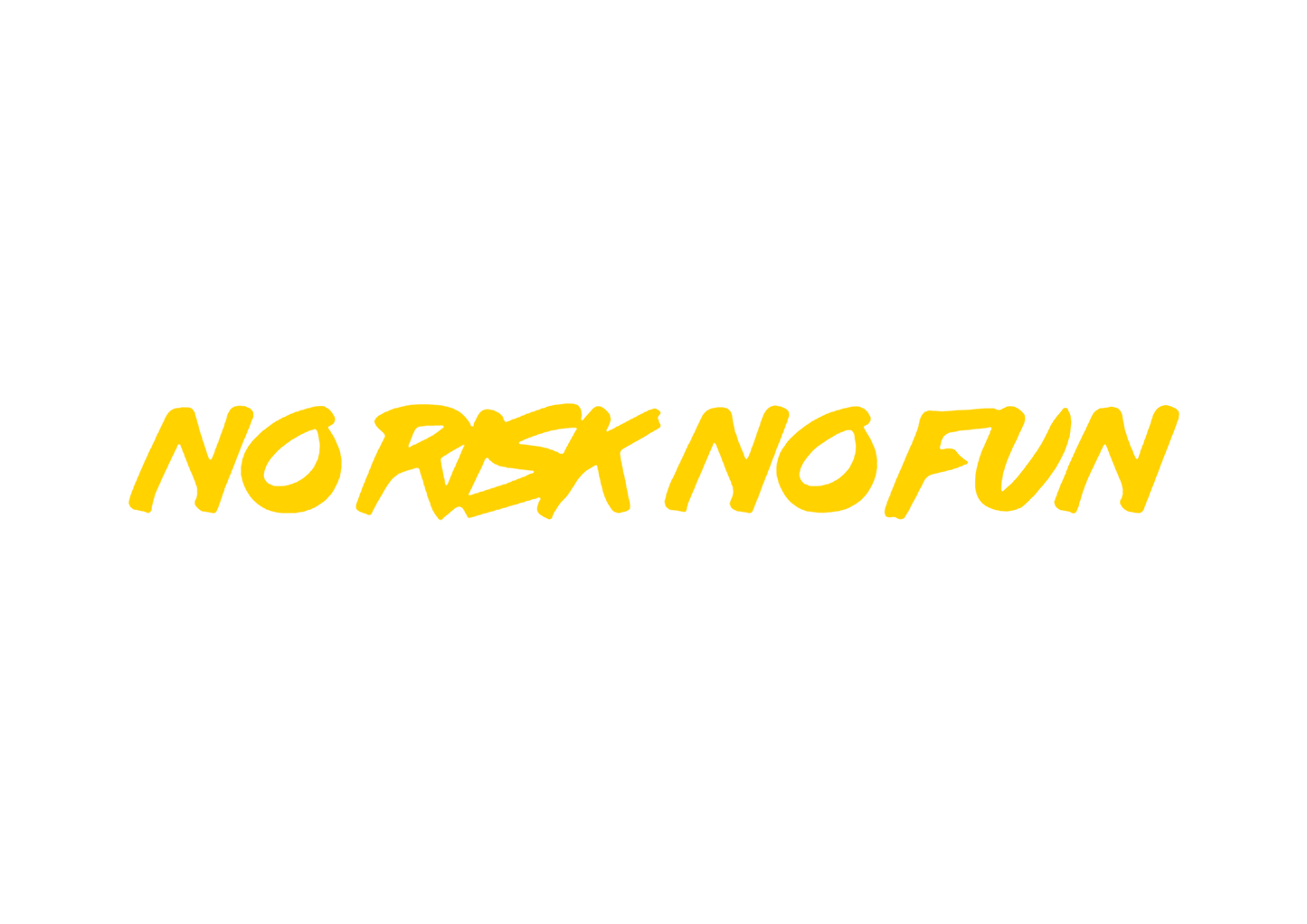Sticker Parbriz - NO RISK NO FUN