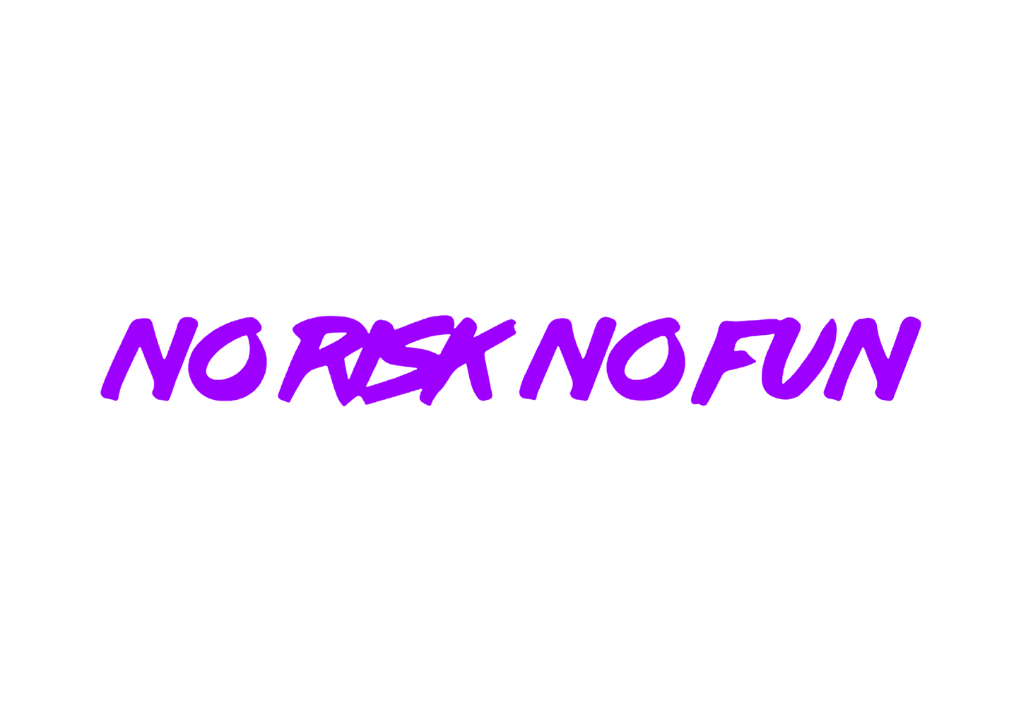 Sticker Parbriz - NO RISK NO FUN