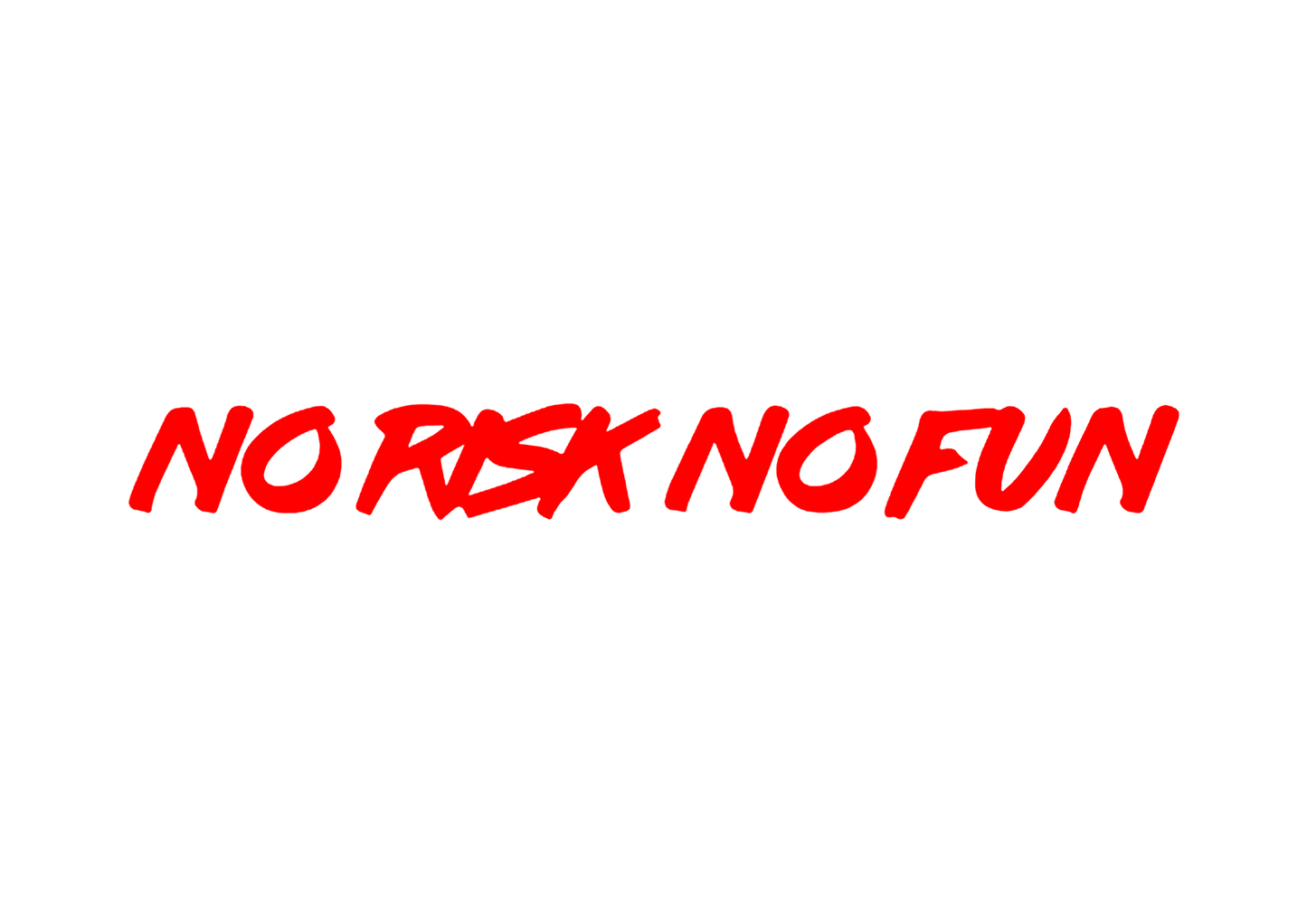 Sticker Parbriz - NO RISK NO FUN