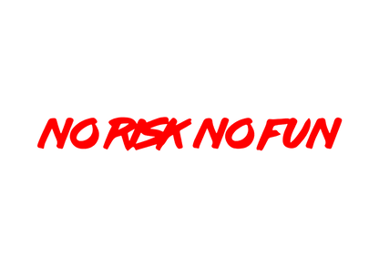 Sticker Parbriz - NO RISK NO FUN