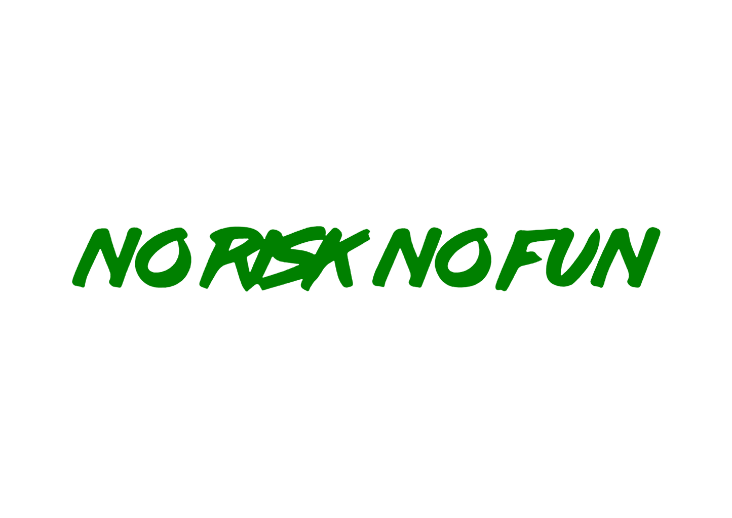 Sticker Parbriz - NO RISK NO FUN