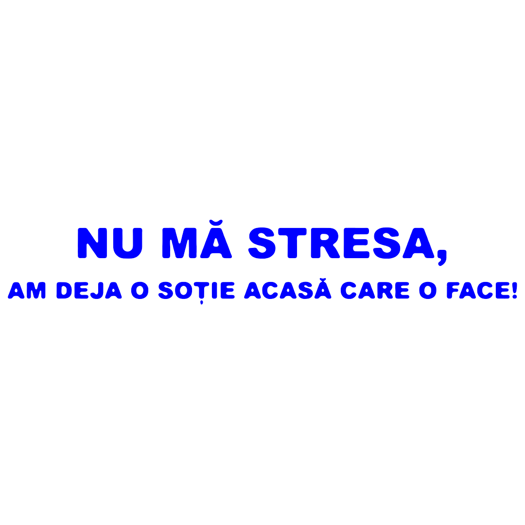 Sticker - NU MA STRESA