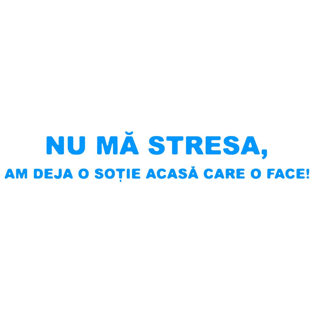 Sticker - NU MA STRESA