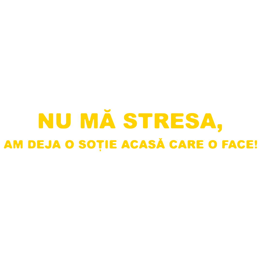 Sticker - NU MA STRESA
