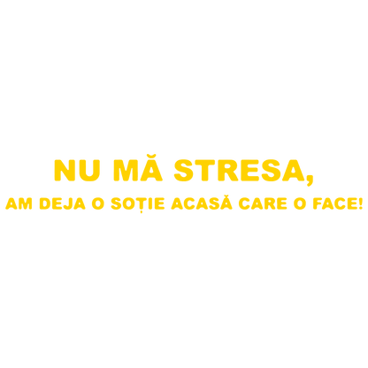 Sticker - NU MA STRESA