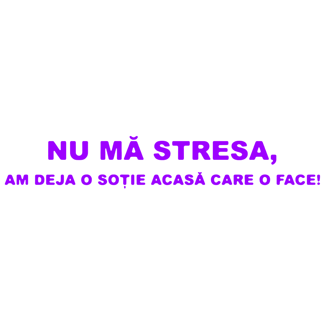 Sticker - NU MA STRESA