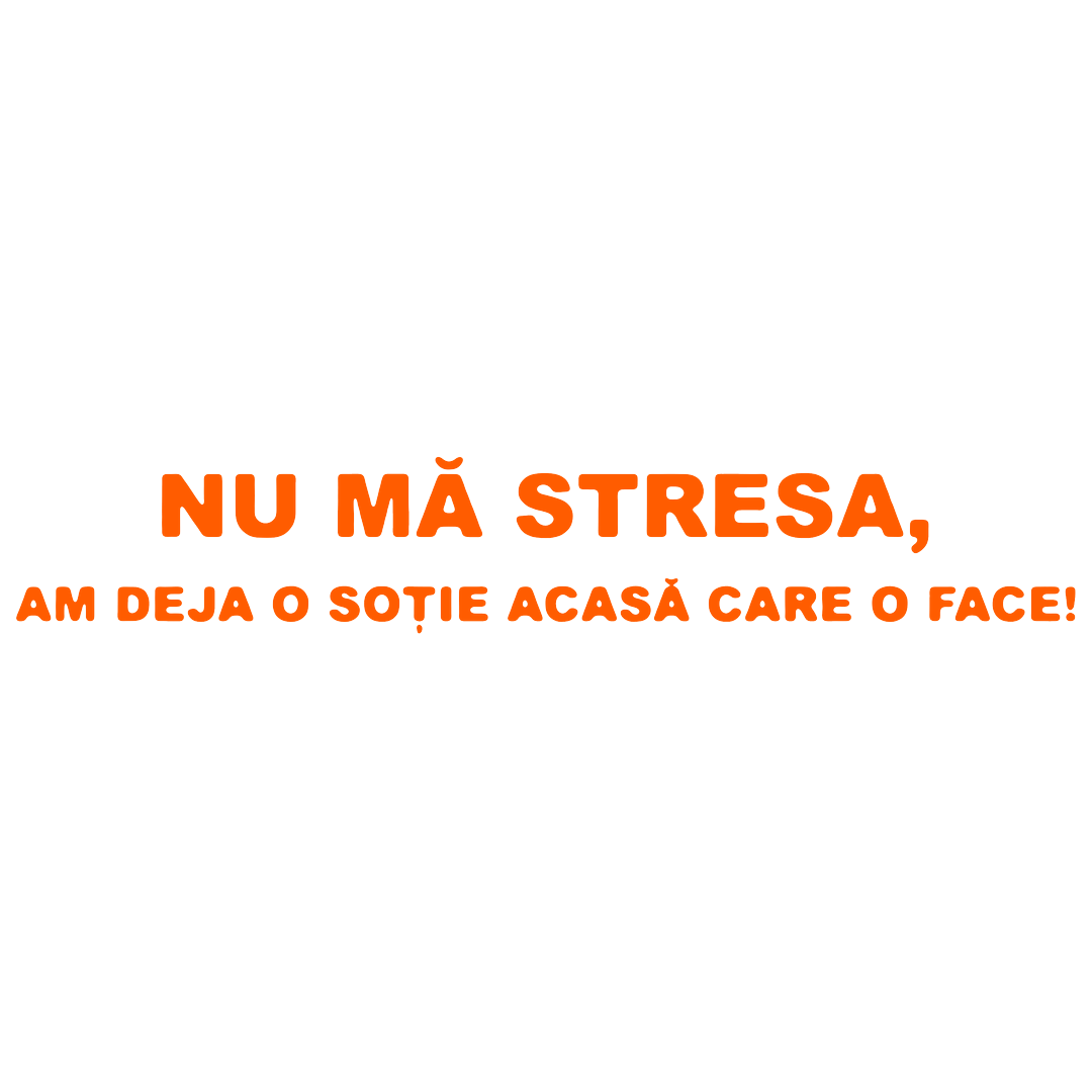 Sticker - NU MA STRESA