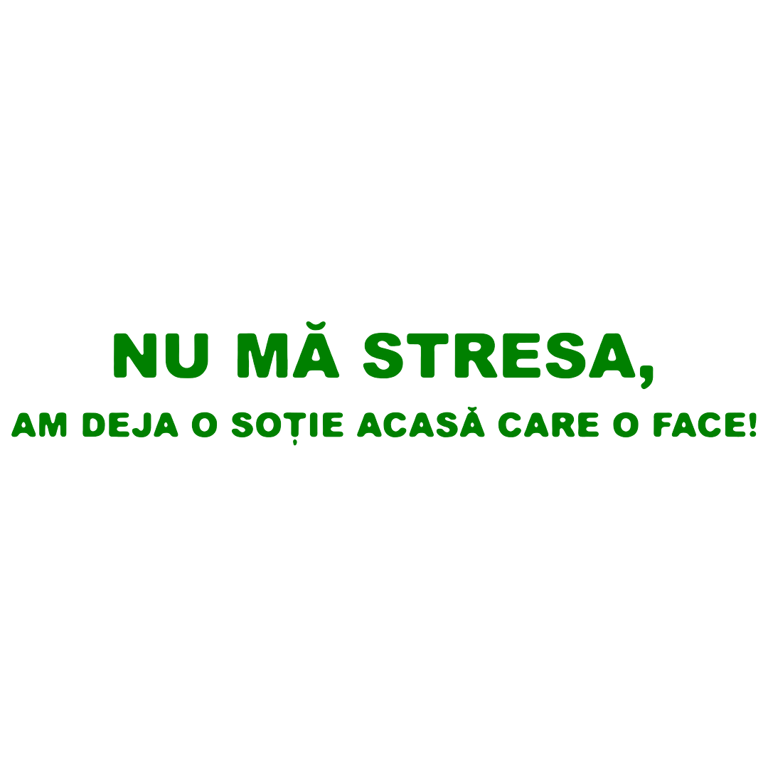 Sticker - NU MA STRESA