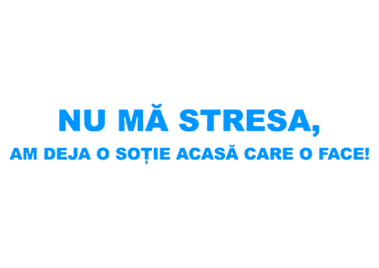 Sticker - NU MA STRESA