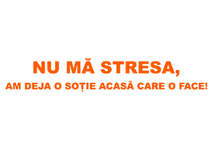 Sticker - NU MA STRESA
