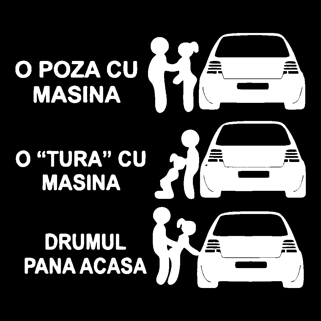 o tura cu masina golf - Alb