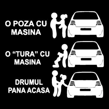 o tura cu masina golf - Alb