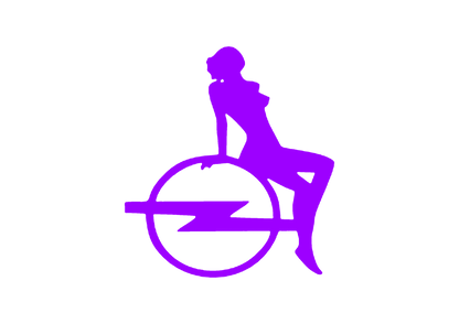 Sticker - OPEL GIRL 1