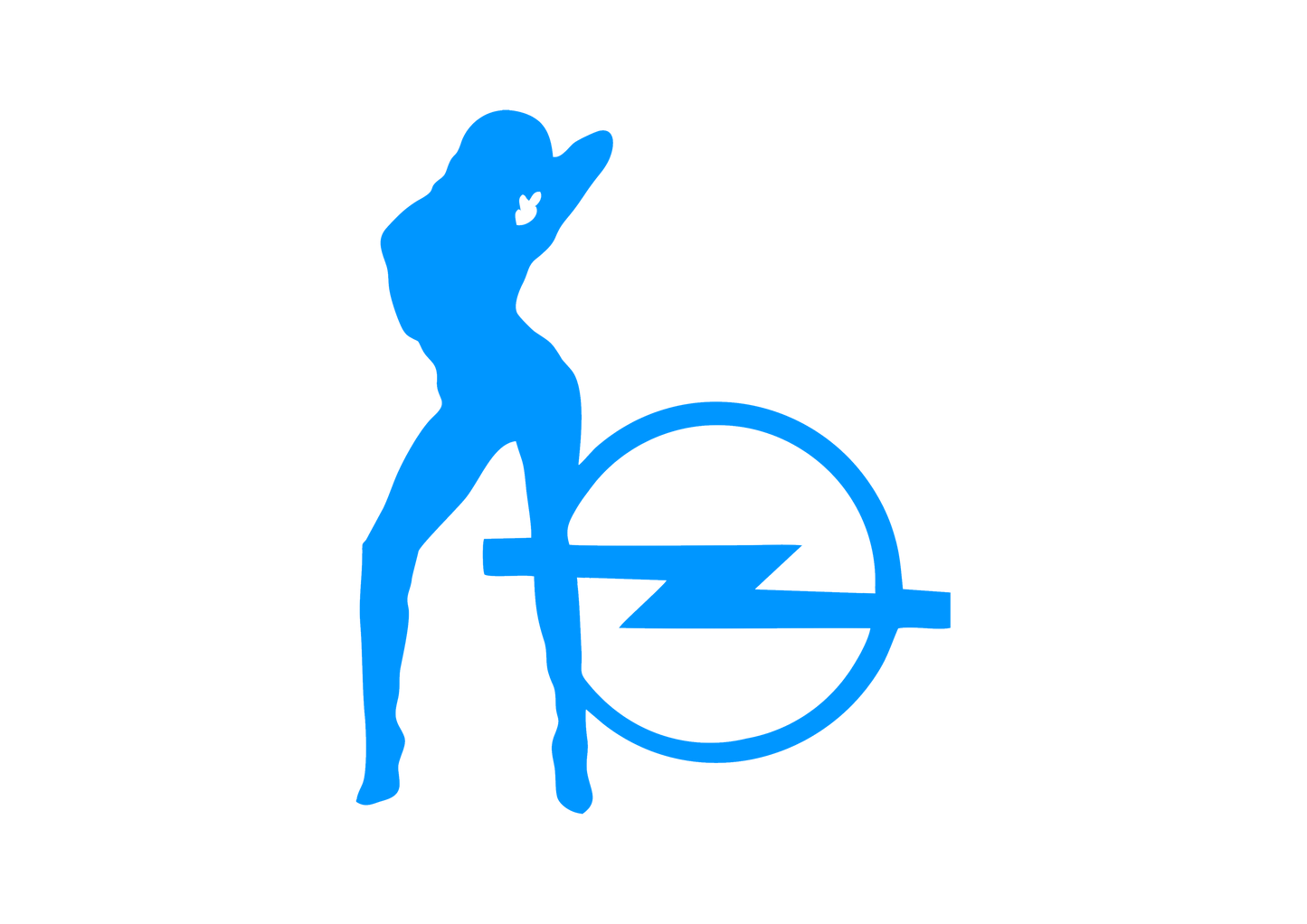 Sticker - OPEL GIRL 2