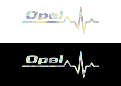 Sticker - OPEL HEART BEAT