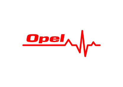Sticker - OPEL HEART BEAT