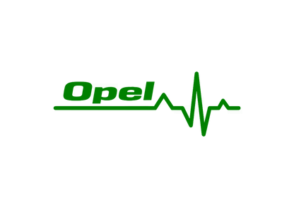 Sticker - OPEL HEART BEAT