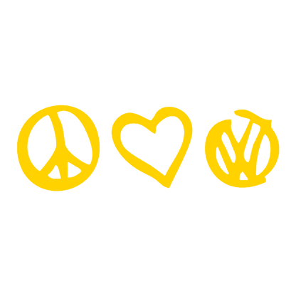Sticker - PEACE LOVE VOLKSWAGEN