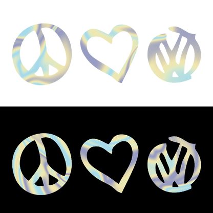 Sticker - PEACE LOVE VOLKSWAGEN