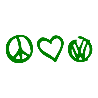 Sticker - PEACE LOVE VOLKSWAGEN