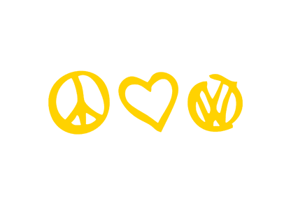Sticker - PEACE LOVE VOLKSWAGEN