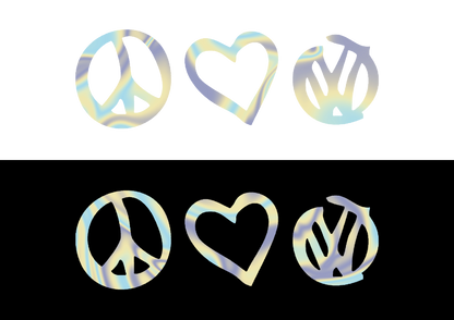 Sticker - PEACE LOVE VOLKSWAGEN