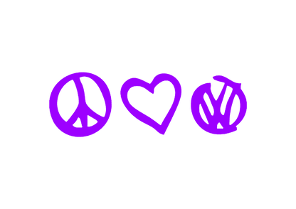Sticker - PEACE LOVE VOLKSWAGEN