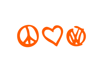 Sticker - PEACE LOVE VOLKSWAGEN
