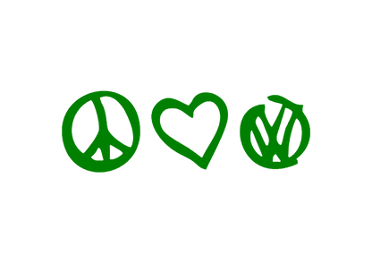 Sticker - PEACE LOVE VOLKSWAGEN