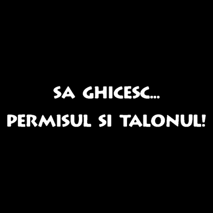 Sticker - PERMISUL SI TALONUL