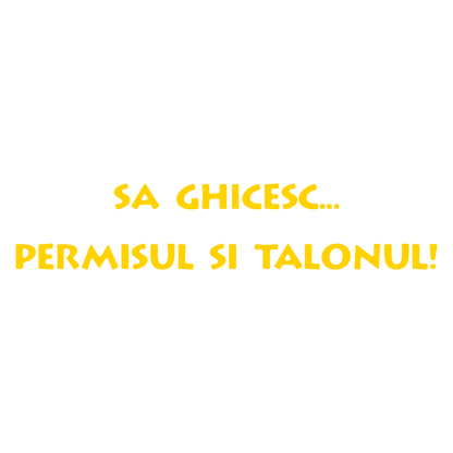 Sticker - PERMISUL SI TALONUL